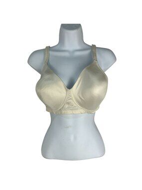 Playtex 4738 Womens Full Coverage Underwire Bra 36D Beige Adjustable Straps